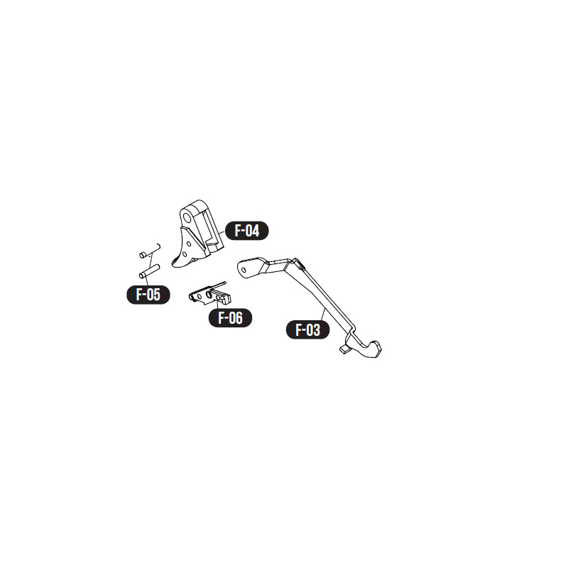 VFC Trigger Glock GBB Part: F-03 à F-06 (340511,340510)