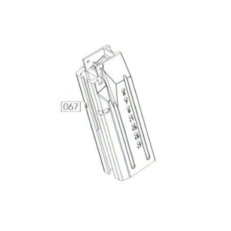 WE Body Mag M&P9/40 Bk GBB Part-067