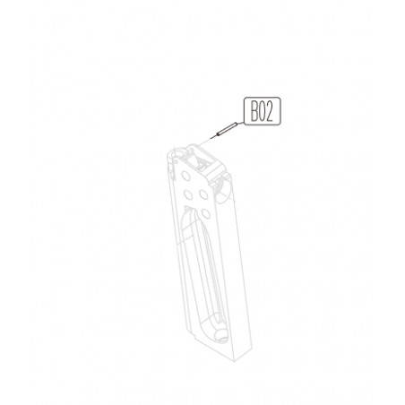 KWC Magazine rib Pin 1911 Part-B02