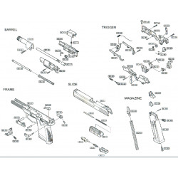 ASG / STTI Nozzle & Housing Complet MK23 GNB Part:SC-04...