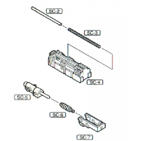 ASG / STTI Nozzle & Housing Complet MK23 GNB Part:SC-04...