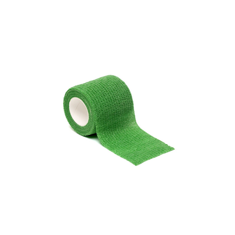 ACM Ruban Bandage auto-adhésif Vert Foncé 5cm x 4.8m