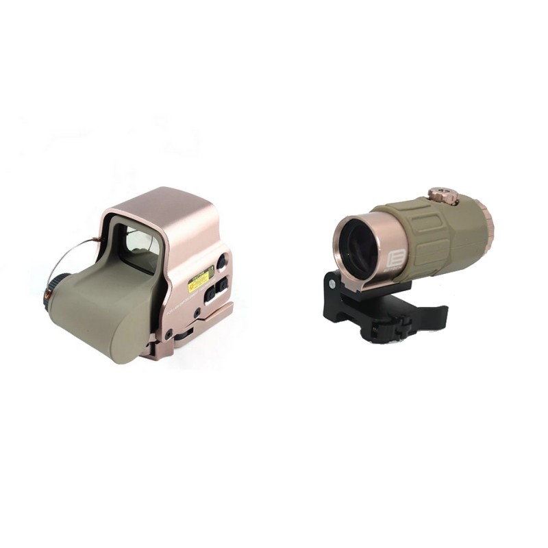 ACM Holo EXPS3 558 & Magnifier G43 QD 3X Rabattable DE/Bronze + Box