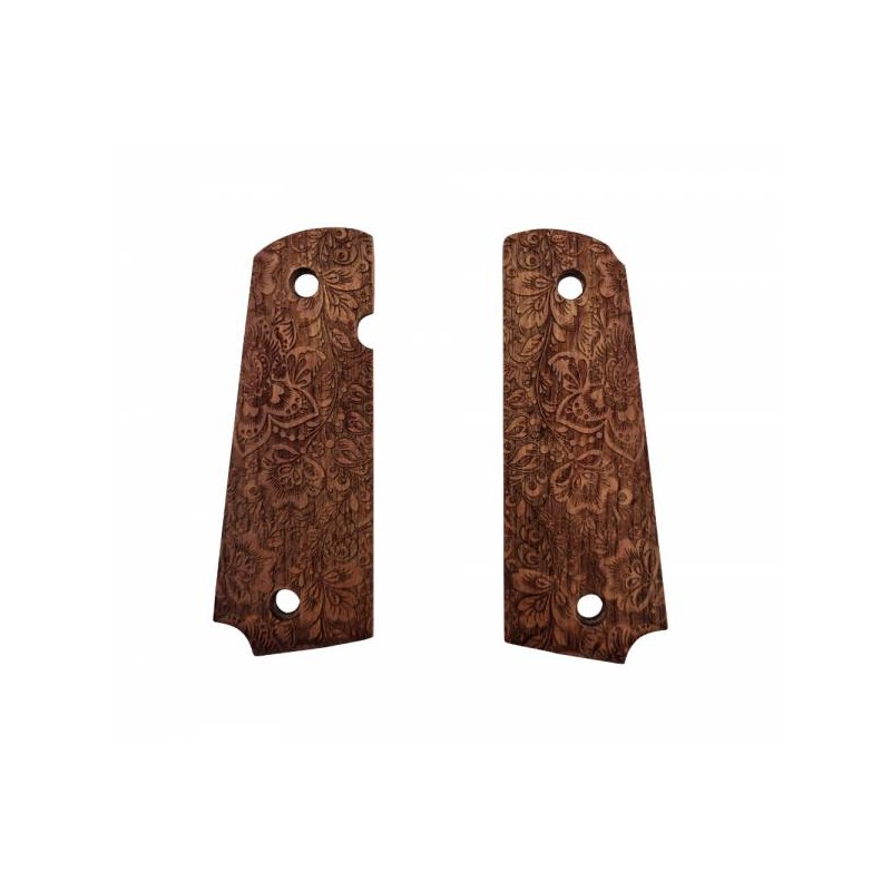 Swiss Arms Plaquette / Grip 1911 Bois Flower