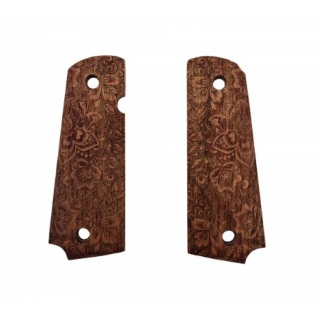 Swiss Arms Plaquette / Grip 1911 Bois Flower