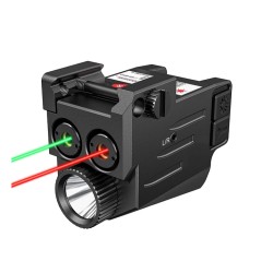 ACM Combiné Lampe Bk Laser Vert&Rouge GBB Montage Picatinny / USB