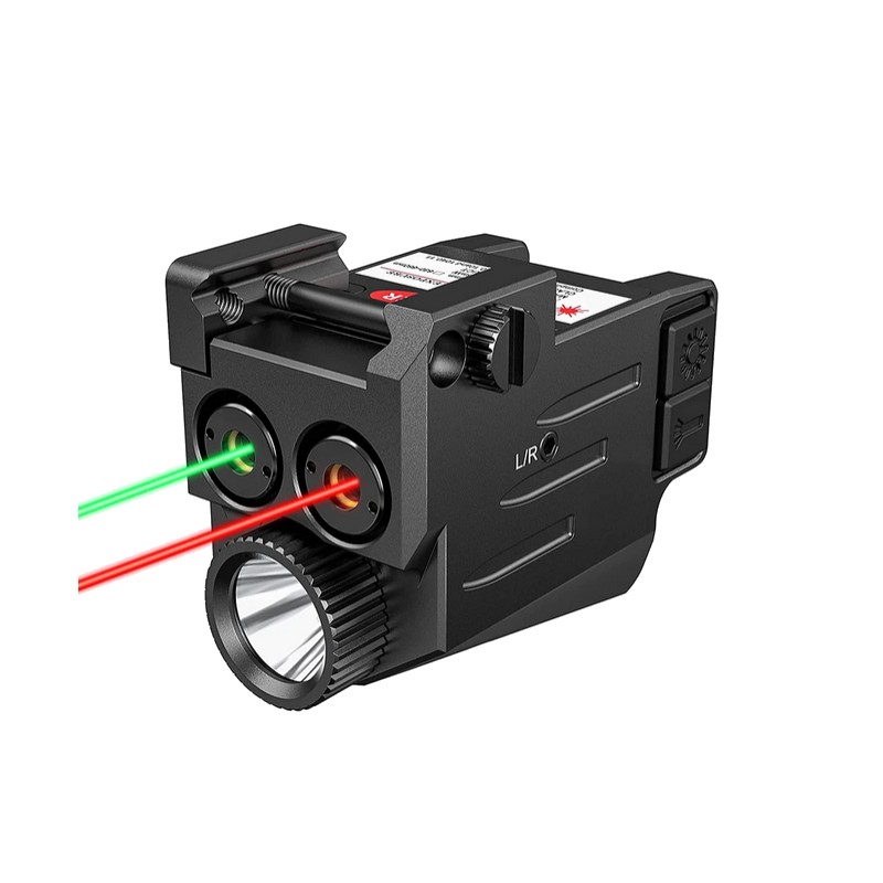 ACM Combiné Lampe Bk Laser Vert&Rouge GBB Montage Picatinny / USB