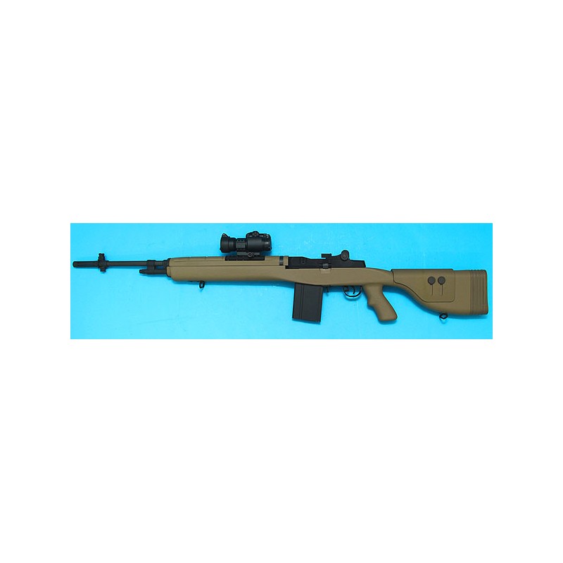 G&P M14 DMR Socom Tan 160BBs 1.3J + Red Dot