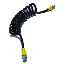 ACM Raccord Flexible Extensible Torsadé Noir HPA x2 M10 Male