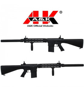 A&K SR25 Métal + Silencieux 450BBs 1.5J