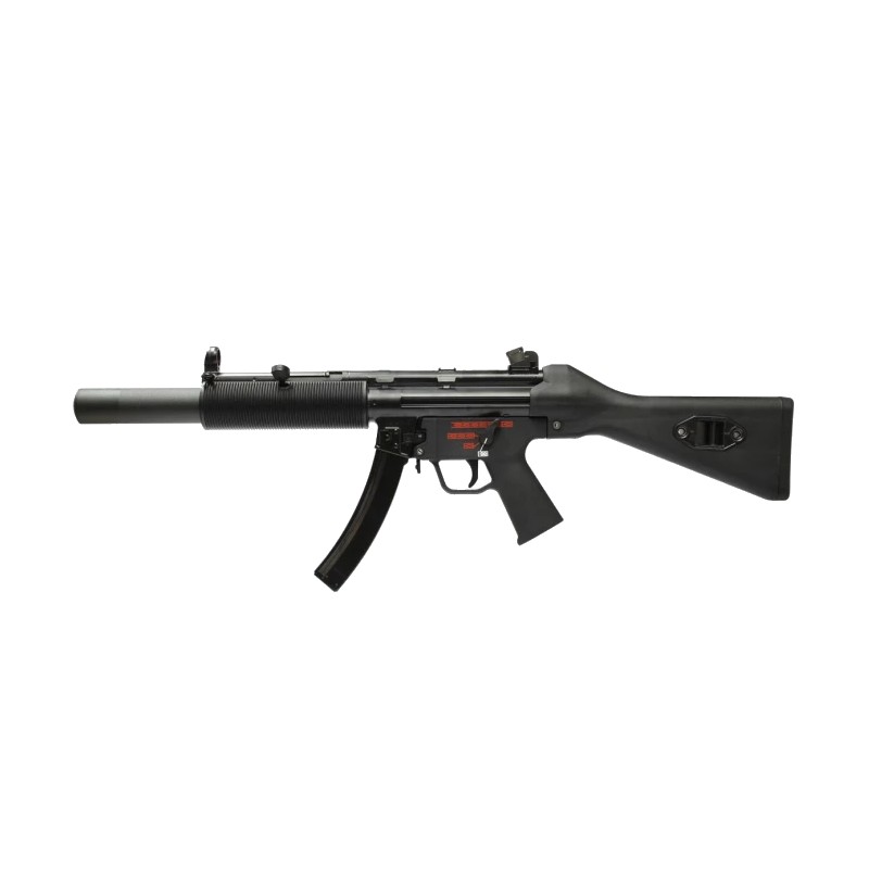 WE MP5 SD5 Apache GBBR Blowback Noir Acier 45BBs 1.4J