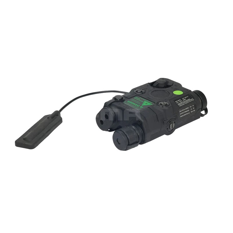 FMA AN/PEQ-15 Upgrade Version LED White light + Green laser with IR Lenses BK