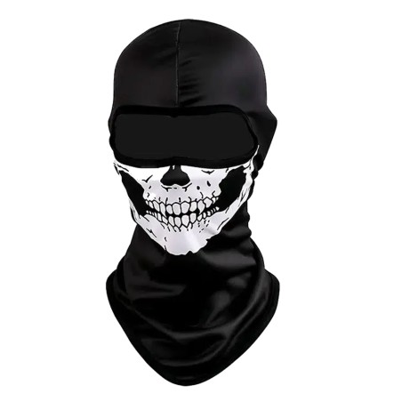 ACM Cagoule MPS Death Head Balaclava Ghost Black