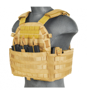 Lancer Tactical Veste Plate Carrier TAN 1000D