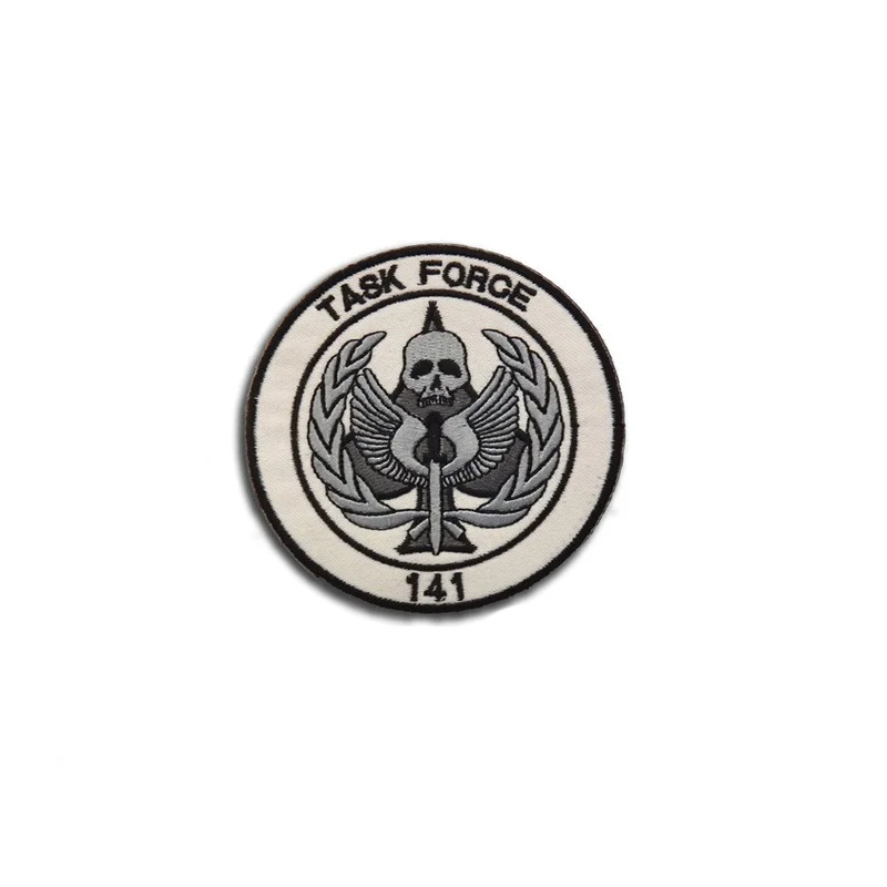 ACM Patch Brodé Task Force 141 COD Noir/Blanc 80mm