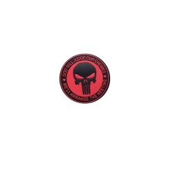 ACM Patch PVC Punisher God Will Judge our Enemies Bk/Red 80mm