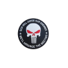 ACM Patch PVC Punisher God Will Judge our Enemies Wh/Bk 100mm