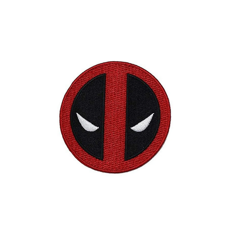 ACM Patch Brodé Deadpool Noir/Rouge 80mm