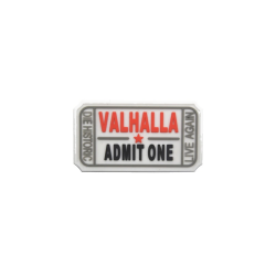 ACM Large Valhalla Ticket Patch Blanc/Rouge 75X40mm