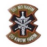 ACM Patch Brodé Do No Harm/Do Know Harm Orange/Noir 100x70mm