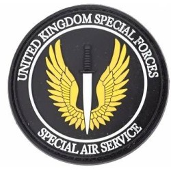 ACM Patch PVC United Kingdom Special Force Jaune/Noir 80mm