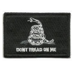 ACM Patch Brodé Don't Thred On Me Noir/Blanc 80x50mm