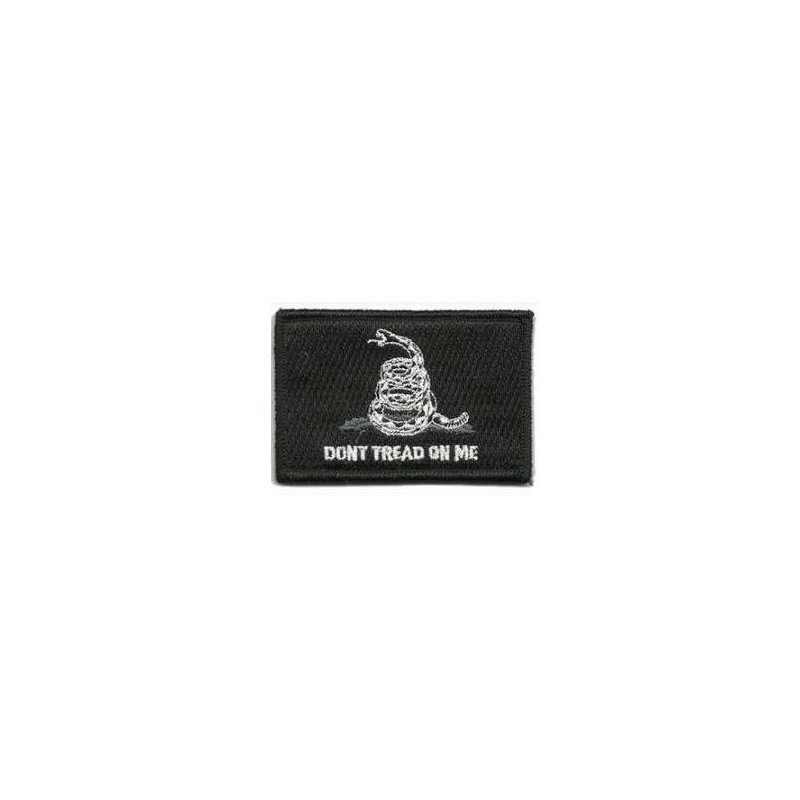 ACM Patch Brodé Don't Thred On Me Noir/Blanc 80x50mm