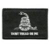 ACM Patch Brodé Don't Thred On Me Noir/Blanc 80x50mm