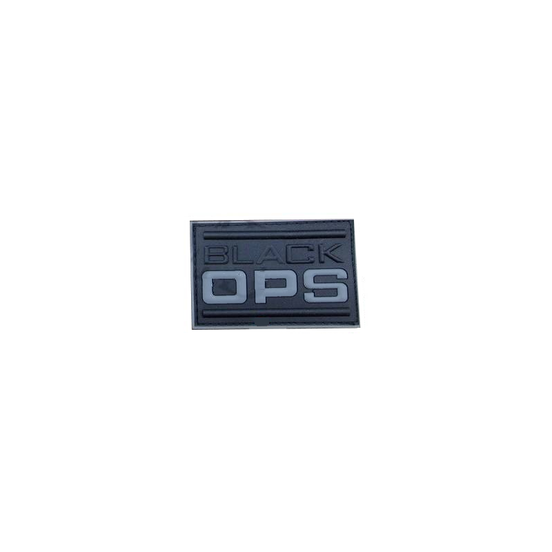 ACM Patch PVC Black OPS Gris/Noir 70x45mm