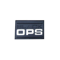 ACM Patch PVC Black OPS Blanc/Noir 70x45mm