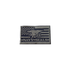 ACM Patch Brodé Navy Seal Drapeau US OD/Noir 80x50mm