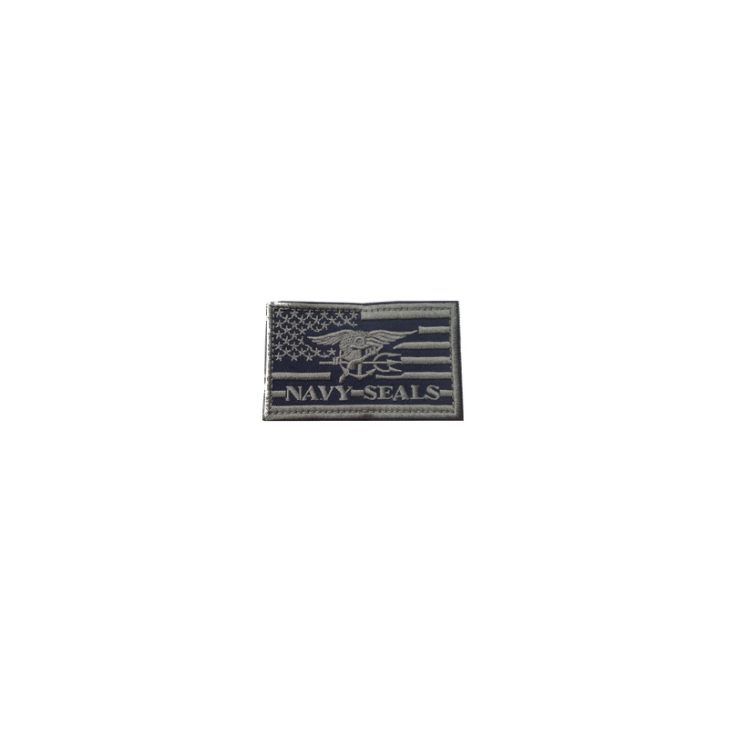 ACM Patch Brodé Navy Seal Drapeau US OD/Noir 80x50mm