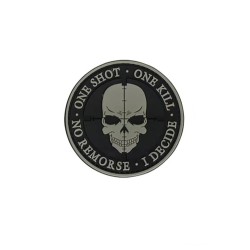 ACM Patch PVC One Shot . One Kille Gris/Noir 80mm