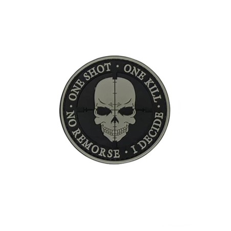 ACM Patch PVC One Shot . One Kille Gris/Noir 80mm