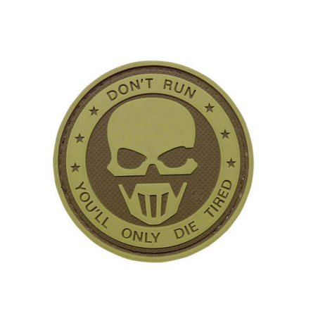 ACM Patch PVC Don't Run. Coyote/Tan 60mm