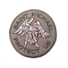 ACM Patch Brodé Saint Michael Protect Us Tan/OD 80mm