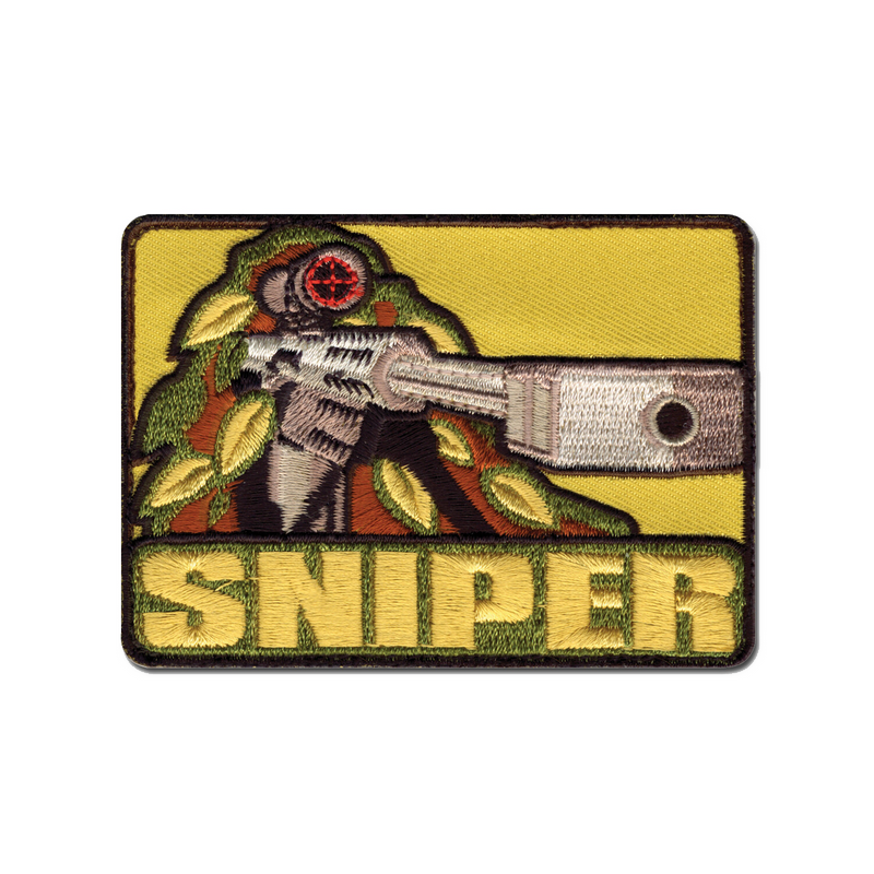 ACM Patch Brodé Sniper Barrett M82 Jaune 80x60mm