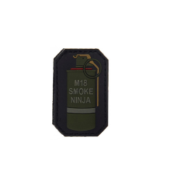 ACM Patch PVC M18 Smoke Ninja Ligne Rouge 60x40mm