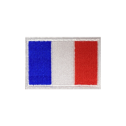 ACM Patch Drodé Drapeau France Bleu/Blanc/Rouge 80x50mm