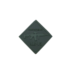ACM Patch PVC Protected By AR-15 Noir/OD 40X40mm