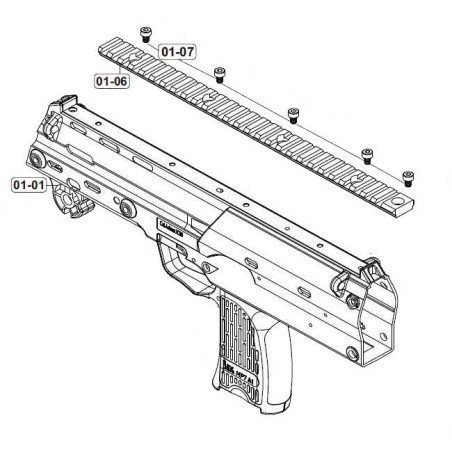 VFC Corps AEG H&K MP7 SMG Origine Part: 01-01/06 (2.6393)