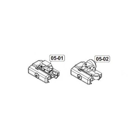 VFC Organes de Visée Avant & Arriere H&K MP7 SMG Origine Part: 05-01/02 (2.6393)