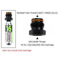 ACM Raccord 3/8-24UNF To Paintball Tank Convert Adapter