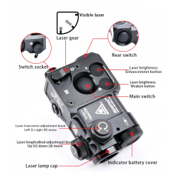 WADSN Aluminium Repro Milspec ZENITCO PERST-4 GEN 3 laser module Red + IR Black