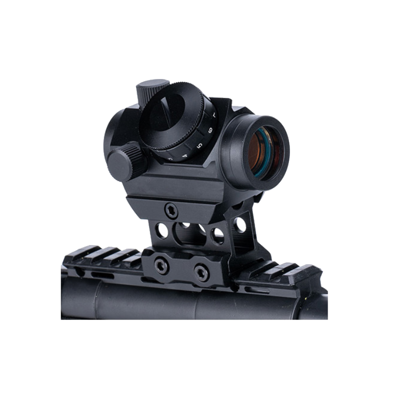 Tactical OPS Red Dot T1 Montage ajouré Flexline Black Réticule : Rouge