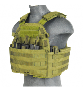 Lancer Tactical Veste Plate Carrier OD 1000D