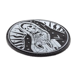 JTG Santa Muerte Rubber Patch PVC Bk/Wh 90x85mm