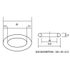 ACM Joint torique Caoutchouc 6x3x1.5mm