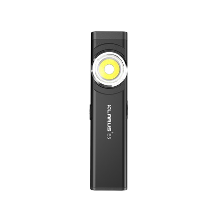 Klarus Lampe Rechargeable à double source E5 470 lumens Noir