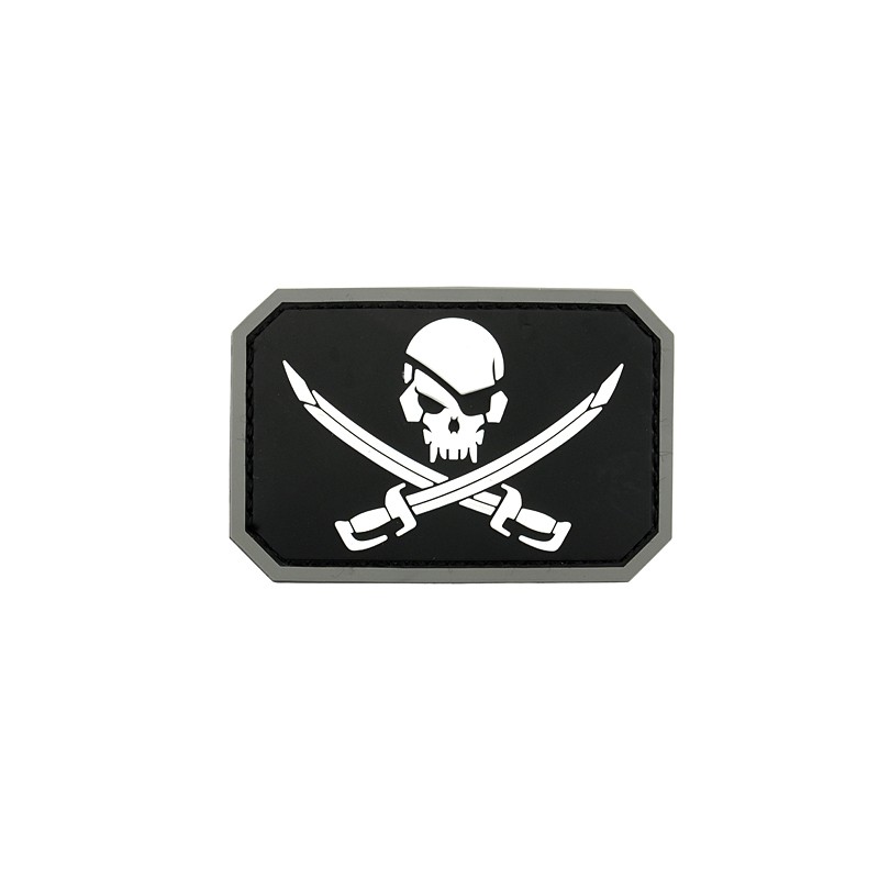 Emerson Patch Pirate Bk/Wh 75x50mm PVC